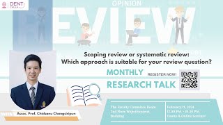 Scoping review or systematic review Which approach is suitable for your review question [upl. by Zwart]