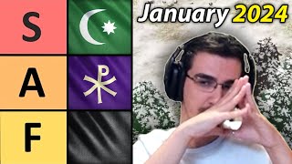 January 2024 Age of Empires 4 Civ Tier List [upl. by Alraep877]