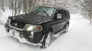 mitsubishi pajero sport 30 snow [upl. by Nelleeus]