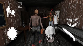 Playing as Grandpa and Spider Angelene in Grannys Old House  Sewer Escape Mod [upl. by Jami]