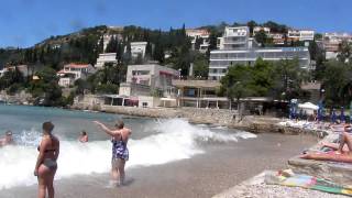 Lapad beach Dubrovnik Croatia [upl. by Chainey]