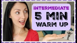 INTERMEDIATE 5 Minute Vocal Warm Up ALL VOICE Types [upl. by Tuddor]