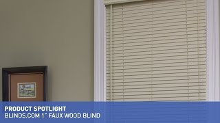 Blindscom 1quot Faux Wood Blinds [upl. by Aivart313]