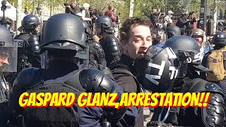 GASPARD GLANZ📹ARRESTATION💥20 AVRIL GILETS JAUNES✊ [upl. by Telracs]