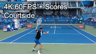 Incredible Courtside Match Daniil Medvedev vs Denis Shapovalov  2022 Western amp Southern Open [upl. by Joachima]