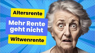 Mehr Rente geht nicht  höchste Altersrente und Witwenrente in Deutschland [upl. by Barbee]