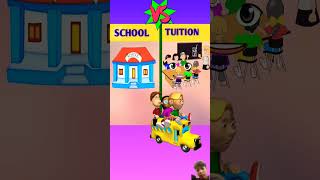 school vs tuition school vs tuition subscribe trending minivlog shortvideo bilall [upl. by Assillem714]