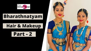 Bharatanatyam Makeup Look Tamil part 2  Traditional Indian Classical Dance  Get Ready With Me [upl. by Henson109]