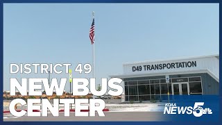 District 49 unveils new school bus center to keep up with student growth [upl. by Lotz]