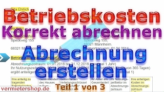 Nebenkostenabrechnung als Vermieter korrekt erstellen  Streit vermeiden  Vermietershopde [upl. by Shriner549]