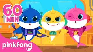 Mix  Baby Shark Robot and more  Baby Shark Remix  Compilation  Pinkfong Songs for Children [upl. by Gracye835]