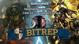 BITREP  TNG Orks vs Salamanders Firestorm  Warhammer 40k Battle Report Q4 2023 [upl. by Alonzo697]