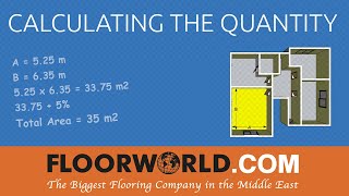 Calculating The Quantity  Floorworldcom [upl. by Natanoy981]