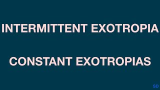 Strabismus and Pediatric Session 11 Exodeviations [upl. by Elawalo]