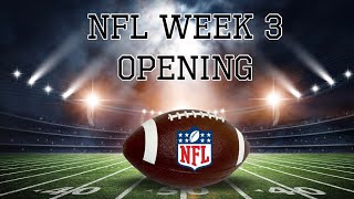 NFL Week 3 Opening Line Show [upl. by Ennovehs]