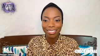 Sasheer Zamata Talks Starring in Marvel Televisions Agatha All Along amp Playing Jennifer Kale [upl. by Ezirtaeb]