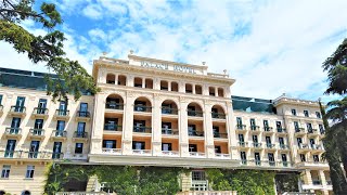 Portorož Hotels on Main Street Slovenia  4K Virtual Walk [upl. by Yortal]