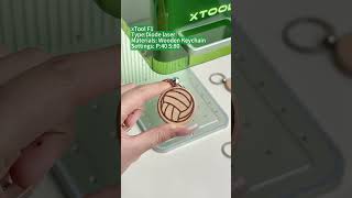 Laser Cut a Sporty keychain with xTool F1 Laser [upl. by Ecnedac727]