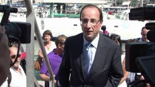 François Hollande en visite à Marseille [upl. by Nizam]