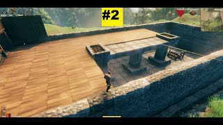 Valheim Fortified Viking Longhouse Build 2 [upl. by Klemm]