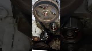 timing belt replacement 1st startup mitsubishi 4d56 engine [upl. by Lockhart]