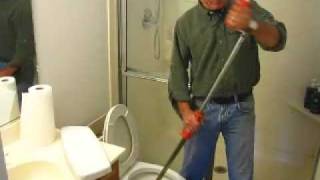 How to Clear a Toilet Clog using a Closet Auger [upl. by Duke]