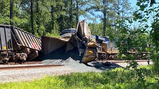 I032 Head On Collides with L743 in Folkston GA Credit to Virtual Railfan [upl. by Erhart757]