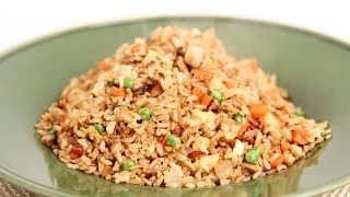 Fried Brown Rice Recipe  Laura Vitale  Laura in the Kitchen Episode 702 [upl. by Ahsirhcal]