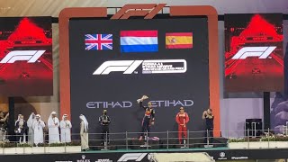 Max Verstappen won F1 Abu Dhabi Grand Prix  Podium Ceremony [upl. by Janetta]