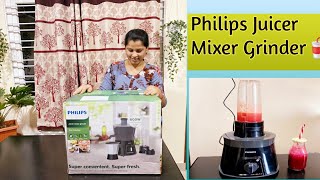 Philips Juicer Mixer Grinder Review In TeluguPhilips Juicer Mixer Grinder 600W HL7579Juicer mixer [upl. by Eliga]