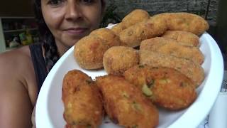 CROQUETES DE FRANGO FÁCIL DE FAZER [upl. by Galen]