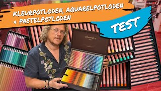 POTLODEN Kleurpotlood aquarel en pastel 5 ULTIEME TIPS [upl. by Atin]