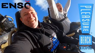 FIRST Rides On ENSO at Blackpool Pleasure Beach  OnRide POVs amp Reviews [upl. by Ysac]