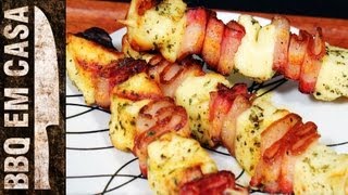 RECEITA DE ESPETINHO DE QUEIJO COALHO COM BACON DIA DOS NAMORADOS [upl. by Deevan]