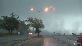 Incredible Waterspout Makes Landfall 4 14 18 Long Beach MS [upl. by Ecertal]