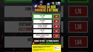 Pronostic foot  5 pronos dimanche 6 octobre pronosticfoot pronostic football footshorts [upl. by Adrian711]