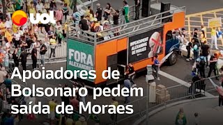 7 de setembro Apoiadores de Bolsonaro pedem impeachment de Alexandre de Moraes em atos [upl. by Ecidnac161]