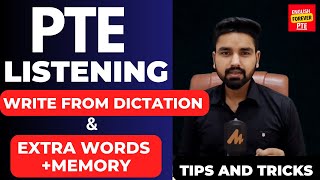 Extra Words amp Memory Tips  Write From Dictation PTE [upl. by Kenison117]