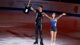 Mishina  Galliamov  Måneskin  Europeans 2022  EX  Мишина  Галлямов  ЧЕ  16012022 [upl. by Eelegna]