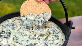 Easy Appetizers Spinach and Artichoke Dip Recipe  Natashas Kitchen [upl. by Enyallij]