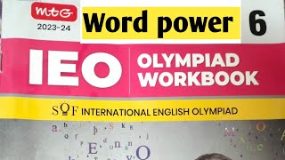 Class 6  IEO workbook  Word power [upl. by Farkas869]