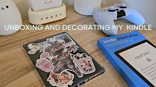 kindle unboxing 📖  set updecorating ☁️ [upl. by Bates]