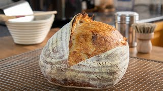 Easy Homemade Sourdough Bread  A Basic No Knead Recipe That Gives Amazing Results Every Time [upl. by Stevena]