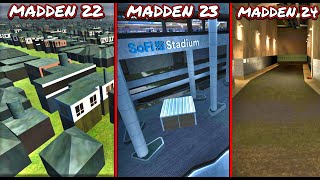 HOW MUCH HAS THE LOS ANGELES RAMS STADIUM CHANGED IN THE LAST THREE MADDENS I NOCLIPPED OUTSIDE [upl. by Noek]