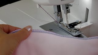 BERNINA Overlocker L 460  L 450 Einfädeln und nähen 4Faden Overlock [upl. by Nobile]