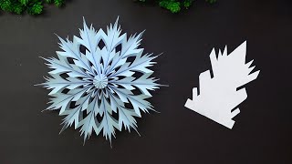 COPOS DE NIEVE 3D de papel❄Decoraciones para navidad🎄Manualidades Navideñas [upl. by Gader]