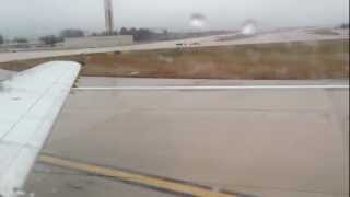 HD  United Express ERJ135 Newark EWR to Raleigh RDU Landing Turbulence Rainy Weather [upl. by Aihsemek]