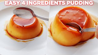 Easy 4Ingredient Caramel Pudding Recipe [upl. by Grail49]