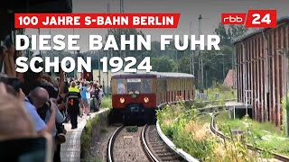 100 Jahre SBahn Restaurierter Zug fährt durch Berlin [upl. by Saerdna]