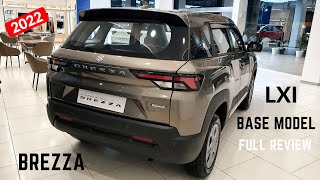 2024 Maruti Suzuki Brezza LXI Model  OnRoad Price Features Interiors  Brezza LXI 2024 Review [upl. by Ttenneb]